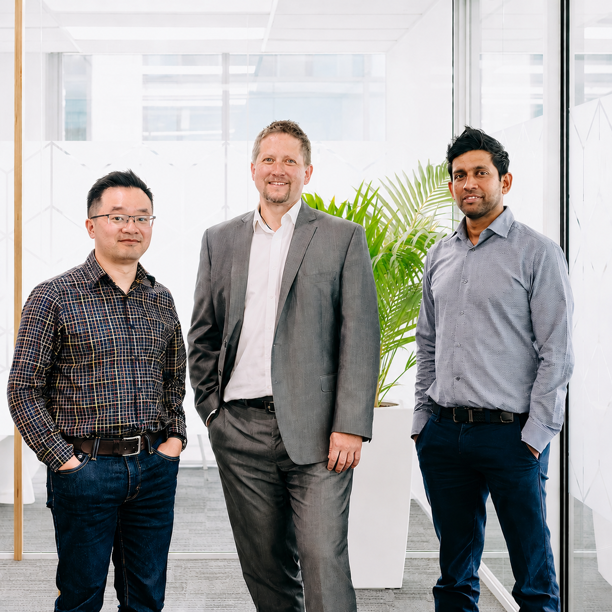 Herman, Jan and Parthiban KR Auckland engineering leadership